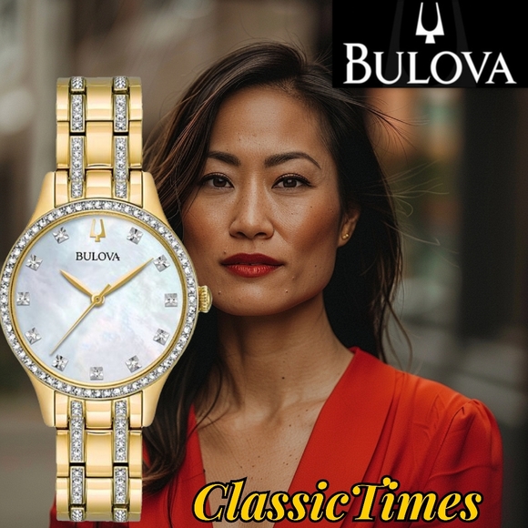 Bulova Accessories - **NEW** Bulova Mother of Pearl Dial Ladies Watch